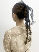 シー 仙台(shii..) 《shii../氏家》#結婚式お呼ばれ#タイト#ヘアセット#リボン