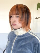 ハク アトリエ(HaKU atelier)&nbsp;オレンジ×ローライト/デザインカラー/顔まわりレイヤー