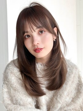 アイティーバイアルバム 八王子店(IT by ALBUM) ロング前髪カット韓国ヘア顔周りレイヤー_F31246