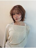 柔らかオレンジブラウン　吉祥寺　REINA