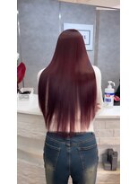 ジュイル ハラジュク(JEWIL HARAJUKU) シャキッとならない縮毛矯正×ワンカラーカシスピンク