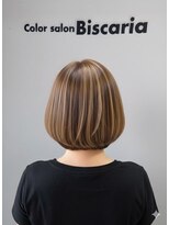 カラーサロンビスカリア 相模原エリア 淵野辺駅店(Color salon Biscaria) 白髪ぼかしハイライト艶髪カラー