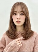 レイヤーカット/髪質改善/マロンベージュ/学割/ダブルカラー
