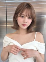 シー バイ ロンド 新宿(Sea by Lond)&nbsp;ワンホンレイヤ ー×ダークブルー[デジタルパーマ/ボブ/韓国]