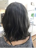 外ハネミディアムボブ×外国人風カラー