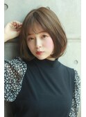 大人カジュアル　小顔ボブ　ショート　オット新宿