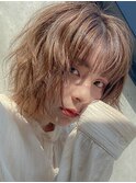 女子力◎ゆるふわボブヘア