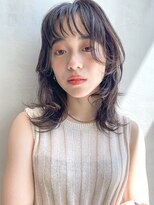 アイティー バイ アルバム 浦和店(IT by ALBUM)&nbsp;レイヤーミディ_イヤリングカラーラベンダーカラー_8121