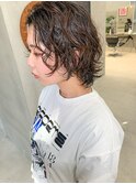 ウルフカット、パーマヘア、緩いパーマ、ニュアンスパーマ