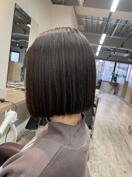 コワファーストナガサキシャンプーボーイ(COIFF1RST NAGASAKI SHAMPOO BOY) 大人ショートボブ×ナチュラルボブ×ミニボブ  20代30代40代