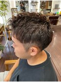 ツーブロックショート