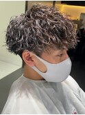 ツイスパ刈り上げマッシュ