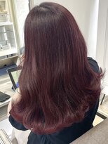 シーン(seen)&nbsp;【ローズピンク×顔まわりレイヤー】小顔カット　くびれヘア