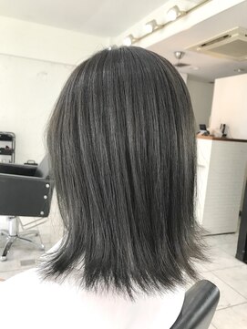 ブレンド 渋谷(BLend) グレージュマチルダボブインナーグレージュ 前髪