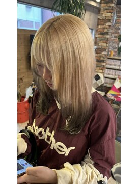 ルーナヘアー(LUNA hair) 『京都 山科 ルーナヘアー』エンドカラー 裾カラー 草木真一郎