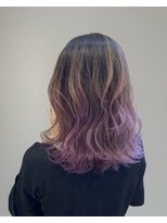 リズヘアー(RIZZ hair)&nbsp;ピンクバイオレット◯グラデーションカラー_ハイライト