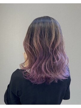 リズヘアー(RIZZ hair) ピンクバイオレット◯グラデーションカラー_ハイライト