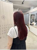 髪質改善カラー☆チェリーレッド