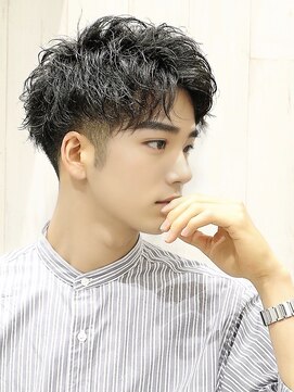 アース 錦糸町店(HAIR&MAKE EARTH) 20代30代韓流☆ツイストパーマショートマッシュアッシュブラック