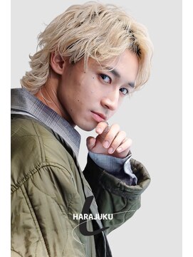 ラレイ ハラジュク(Lalei harajuku) 原宿ウルフカットダブルカラーブリーチカラーマッシュウルフ