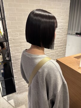 クラン バイ ナチュラル(clan by Natural) パツっとボブ/ショートボブカット/髪質改善/縮毛矯正