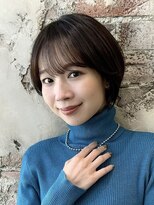 アフロート ルヴア(AFLOAT RUVUA)&nbsp;「岩田莉奈」地毛風縮毛矯正 ひし形ショートボブ 白髪染め 新宿