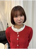 可愛いに似合う♪丸みボブ