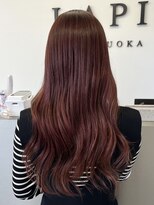 ラピステン 福岡天神 大名店(Lapis)&nbsp;ブリーチなしダブルカラー/艶感up！ワインレッド/ボルドーカラー