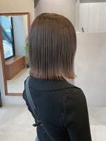 ロンド ボーイ 表参道(Lond BOY)&nbsp;タッセルボブ/ブリーチなし/顔周り/前髪/グレージュ/表参道/原宿