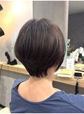 大人ショート/ひし形シルエット/前髪あり/30代・40代・50代