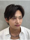 センターパート/フェザーパーマ/ルーズショート