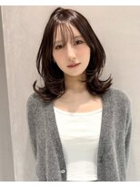 アンフィニー 仙台(ANFINI) 髪質改善仙台レイヤーカットミディアムレイヤーショコラカラー