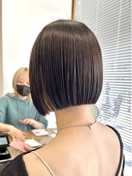 ネオリーブウリ 二子玉川店(Neolive uri) ミディアムヘア暗めカラーデザインカラーフェイスフレーミング
