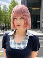ソレイユトウキョウシブヤ(SOLEIL TOKYO shibuya)&nbsp;切りっぱなしボブブリーチピンクベージュ
