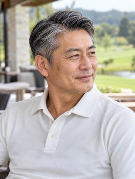 リトーン バイ ユイマァル(RE:TONE by YUIMARL) メンズサロン★岡山30代40代50代★骨格矯正カット★グレイヘア★