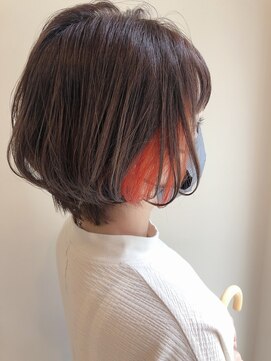 デイリリーバイアメリア 川西店(daylily by Ameria) ショート×イヤリングカラー→白井　涼貴