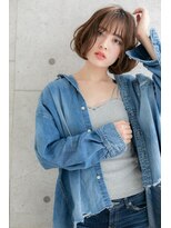 ミック ヘアアンドビューティー 大山店(miq Hair&Beauty) Aラインで小顔*くせ毛風フレンチカジュアルエアリーボブc1