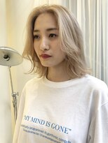 ハイブ 金沢(Hive)&nbsp;ブリーチハイトーンカラーショートボブツヤ髪スタイル髪質改善