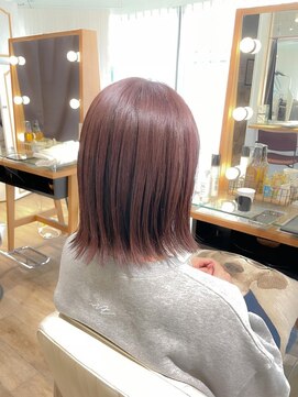 ネオリーブ チロル 横浜西口店(Neolive CiroL.) バイオレットブラウン　ミニボブ