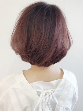 リコ(LIKO) 大人のやわらかボブ☆ふんわり/ピンク系カラー/似合わせカット