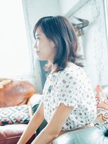 エクファ ヘア シェリル 草津 南草津店(ex-fa hair cherir)&nbsp;黒髪 グレーベージュ レイヤーロング アッシュ 前髪パーマ