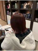 赤髪ミディアム