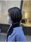 乾かすだけで内側にまとまるボブ