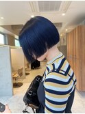 <森千晶>ショートによく合う寒色系カラー/ネイビーブルー