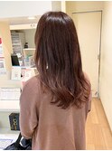艶髪/テラコッタブラウン/セミロング