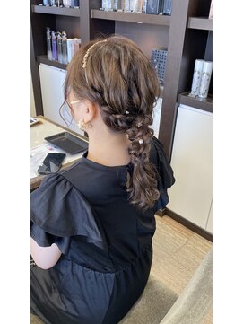 ジャパン ホンテン(JAPAN HONTEN) 編み下ろし　ルーズ　二次会ヘア　結婚式　およばれ