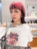 ピークアブー アヴェダ ギンザシックス(PEEK-A-BOO AVEDA GINZASIX)&nbsp;【高発色！】デザインカラー裾カラーハイトーンカラーピンクヘア