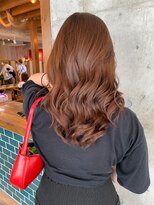 エース (ACE) ACE横浜 オレンジブラウン×ゆるふわ巻き