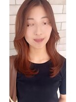 リバイブ ヘアー リュッカプラス(Revive Hair Lycka+)&nbsp;秘密のインナーカラー/オレンジ【韓国風レイヤースタイル】