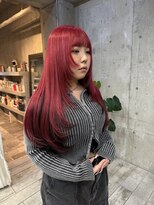 ココモ(KOKOMO)&nbsp;【三谷大樹】エクステ長さ出し/赤×黒/インナーエクステ